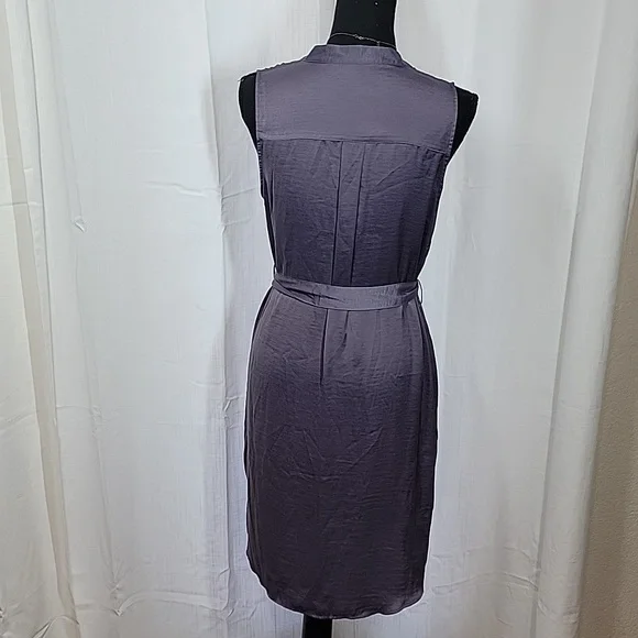 Motherhood Maternity Sleeveless Button-up Dress w/Belt - Picture 4 of 16